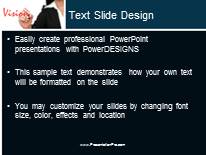 Vision PowerPoint Template text slide design