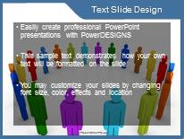 Team Circle B PowerPoint Template text slide design