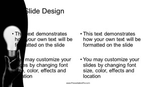 Any Idea Widescreen PowerPoint Template text slide design