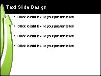 Arrow Race Green PowerPoint Template text slide design