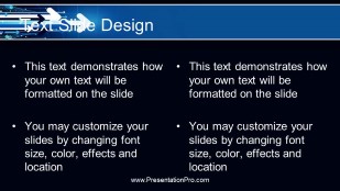 Arrow Speed Widescreen PowerPoint Template text slide design