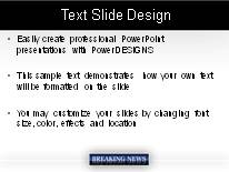 Breaking News 2 PowerPoint Template text slide design