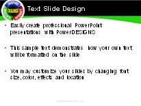 Change Green PowerPoint Template text slide design