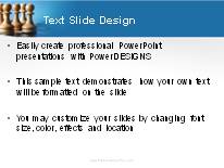 Chess Team PowerPoint Template text slide design