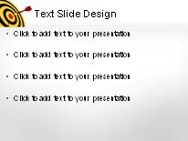 Dart To Success PowerPoint Template text slide design