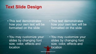 Direction Decision Widescreen PowerPoint Template text slide design