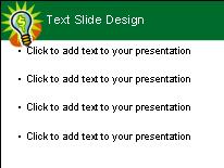 Dollar Bulb PowerPoint Template text slide design