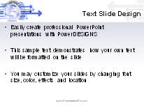Forward Movement Blue PowerPoint Template text slide design