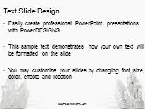 Glass Chess Table PowerPoint Template text slide design