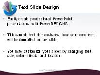 Growth Cycle 2 Purple PowerPoint Template text slide design