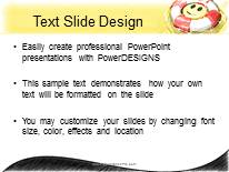 Happy To Help Color Pen PowerPoint Template text slide design