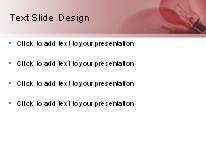 Idea Brainstorm Red PowerPoint Template text slide design