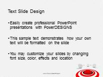 Putting Target PowerPoint Template text slide design