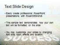 Road To Success PowerPoint Template text slide design