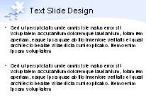 Single Solution Blue PowerPoint Template text slide design
