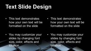 Steel Cubes 01 Widescreen PowerPoint Template text slide design