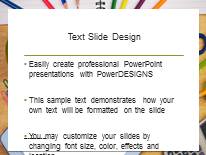 Students Table PowerPoint Template text slide design