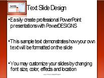 Success Direction Red Widescreen PowerPoint Template text slide design