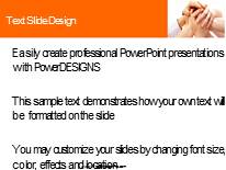 Team Unity Orange Widescreen PowerPoint Template text slide design