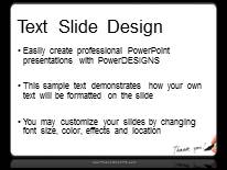 Thank You Pen PowerPoint Template text slide design