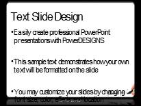 Thank You Pen Widescreen PowerPoint Template text slide design