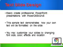 Thought Process C PowerPoint Template text slide design