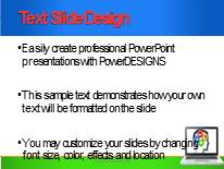 Thought Process Widescreen C PowerPoint Template text slide design