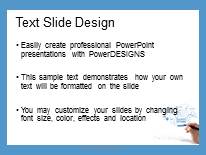 Writing Strategy PowerPoint Template text slide design