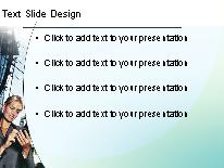 Buildingarc Green PowerPoint Template text slide design