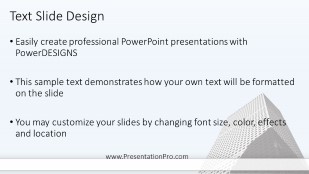 Building Ticker Widescreen PowerPoint Template text slide design