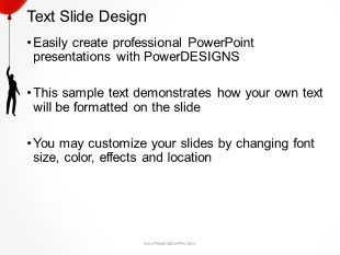 Business Balloon PowerPoint Template text slide design