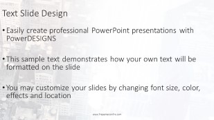 Business City Overlay Widescreen PowerPoint Template text slide design