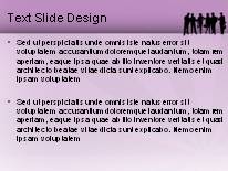 Business Silhouette Purple PowerPoint Template text slide design