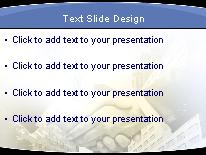City Handshake PowerPoint Template text slide design