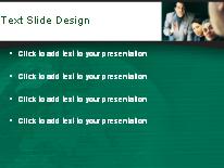 Consulting Group Green PowerPoint Template text slide design