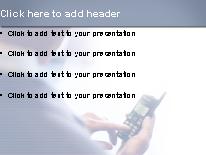 Dialing2 PowerPoint Template text slide design