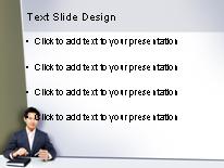 Executive Male PowerPoint Template text slide design