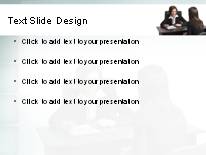 interview talk PowerPoint Template text slide design