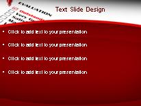 Outstanding Evaluation PowerPoint Template text slide design