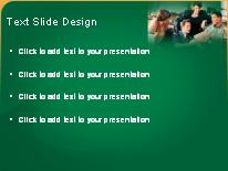 Sales Meeting Green PowerPoint Template text slide design