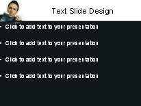 Scrolling Through White PowerPoint Template text slide design