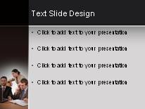 Team Trio PowerPoint Template text slide design