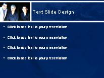 The Board Blue PowerPoint Template text slide design