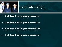 The Board Turquoise PowerPoint Template text slide design