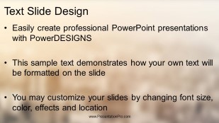 Top Floor Office Widescreen PowerPoint Template text slide design