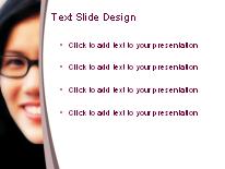 Asian Business Woman 02 PowerPoint Template text slide design
