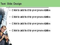 Buildingarc Green PowerPoint Template text slide design