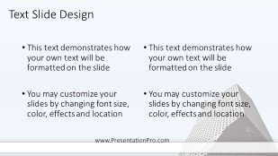 Building Ticker Widescreen PowerPoint Template text slide design