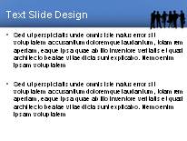 Business Silhouette Blue PowerPoint Template text slide design