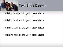 Business Team Four PowerPoint Template text slide design